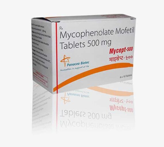 Mycept Mycophenolate 500 mg Tablets 60S