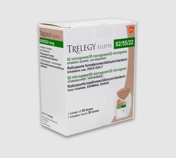 Buy Trelegy Ellipta (fluticasone furoate/umeclidinium/vilanterol) Online For Sale
